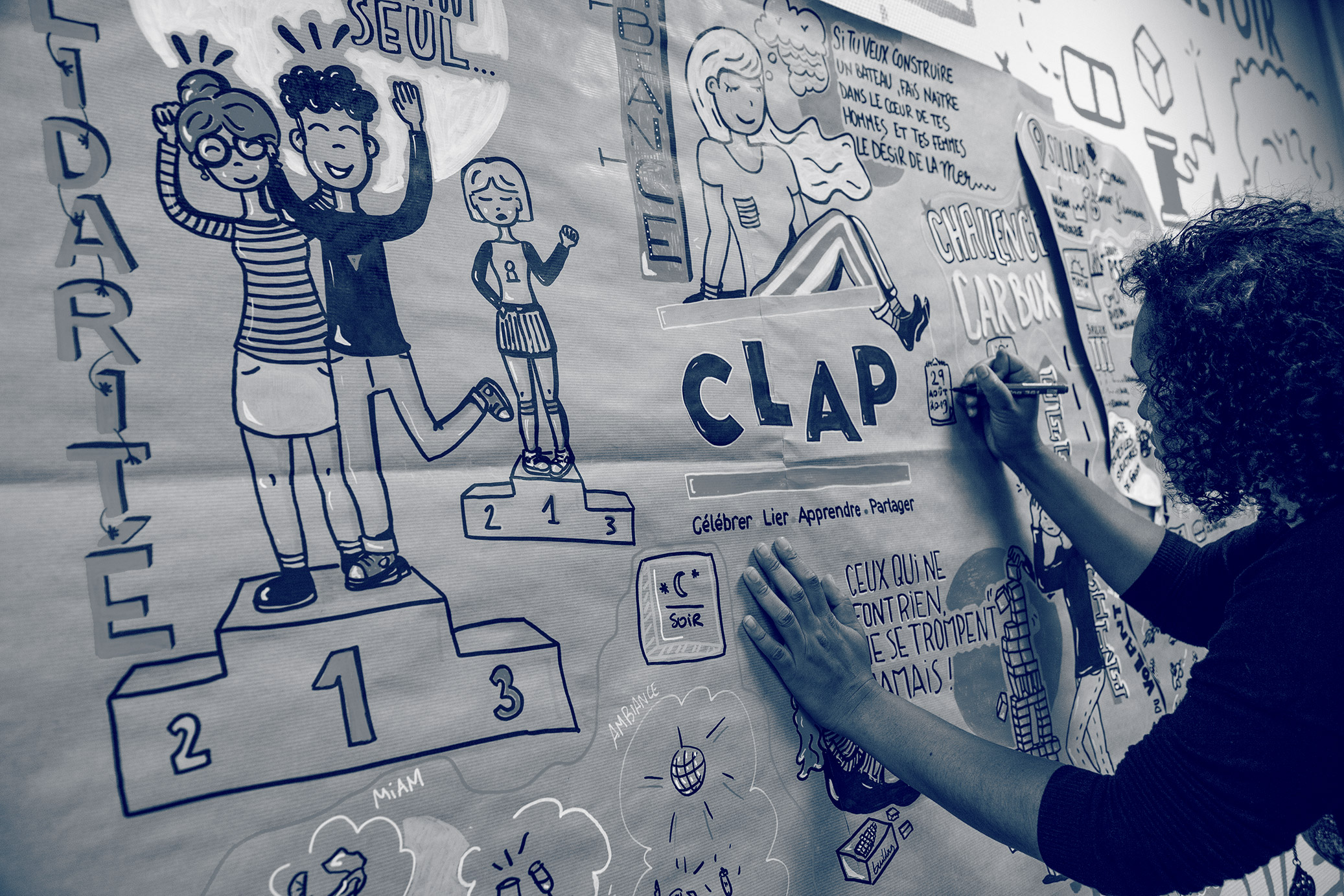 Zou en plein scribing