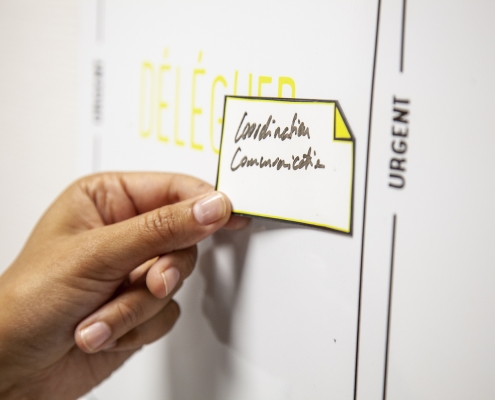 Pense bête magnétique et effaçable