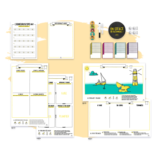 Ensemble des outils constituant le pack