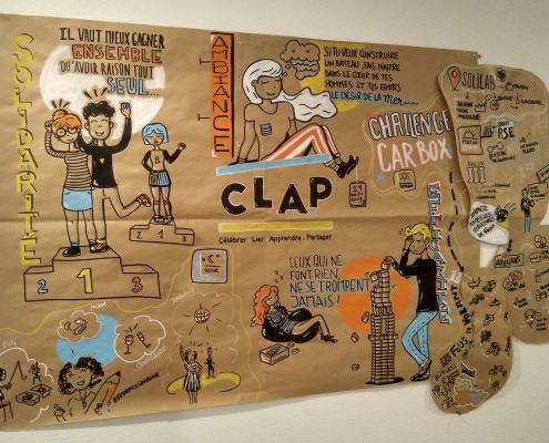 Scribing de séminaire d'entreprise CLAP