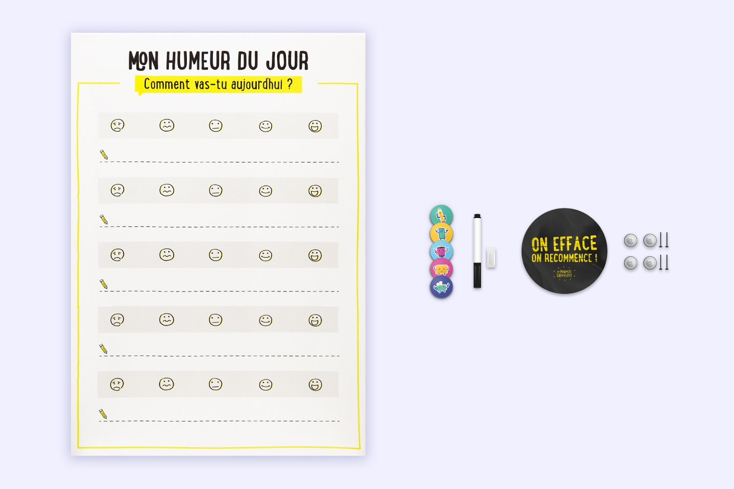 Drôles de Binettes avec accessoires inclus